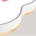 Aria Plafonnier Nuage Moderne, Acrylique/Bois, Blanc/Vert/Rose, Chambre - Neutralighting