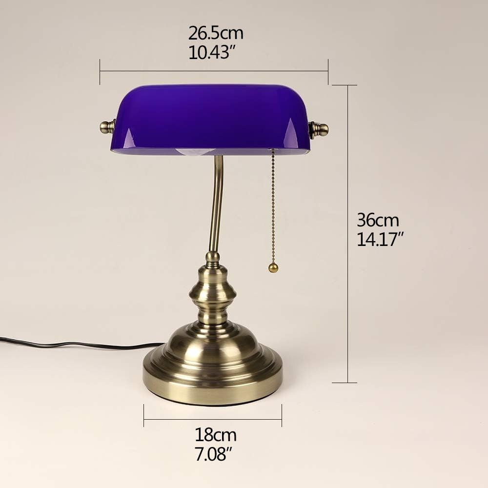 Lampe de Banquier Bleue Léonie Essor - Une Touche Élégante dans le Décor