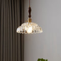 Valentina Moderne LED Suspension Bois Métal/Verre Chambre À Coucher - Neutralighting