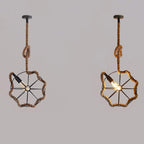 Epoch Suspension LED Rétro en Métal Noir/Barre de Corde/Salon - Neutralighting