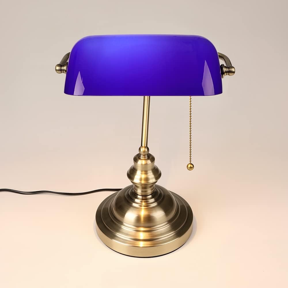Lampe de Banquier Bleue Léonie Essor - Une Touche Élégante dans le Décor