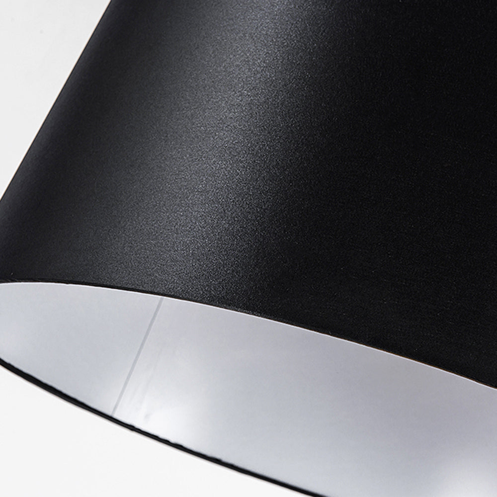 Mira Lampadaire Dôme Moderne, Métal/Tissu, Noir, Salon - Neutralighting