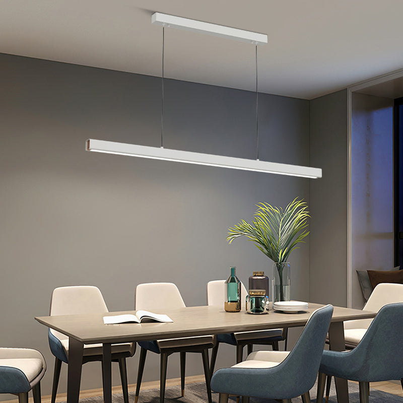 Ray Suspension Linéaire Moderne, Métal, Noir/Blanc, Salon - Neutralighting