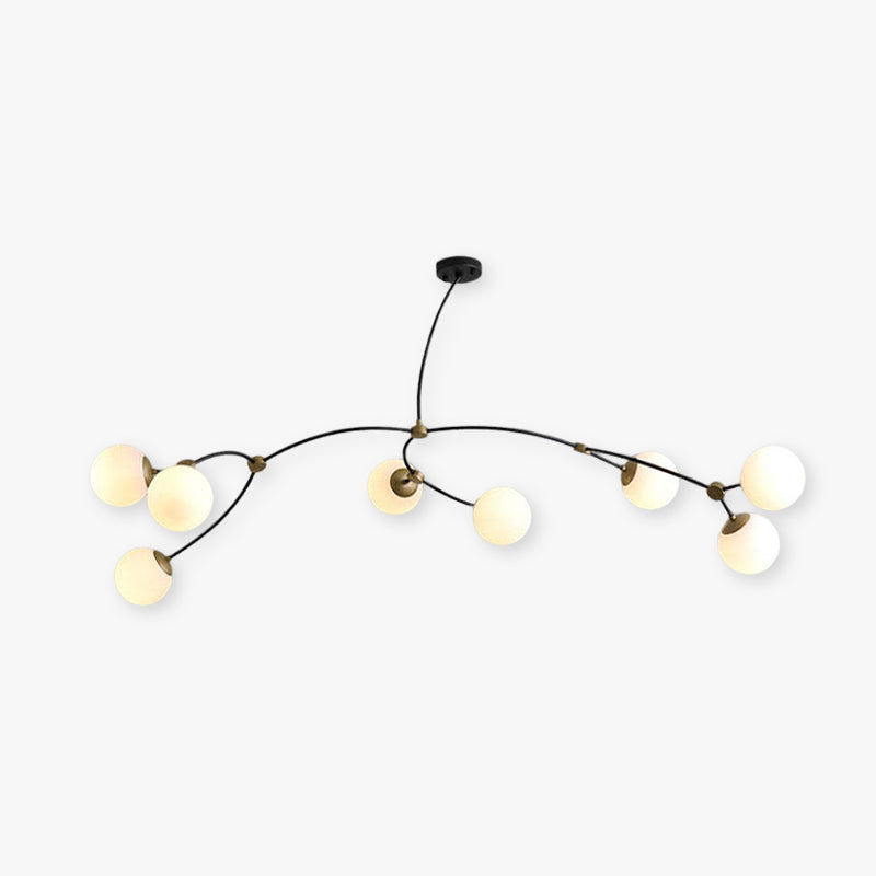 Valentina Plafonnier Linéaire Minimaliste, Metal, Or, Salon - Neutralighting