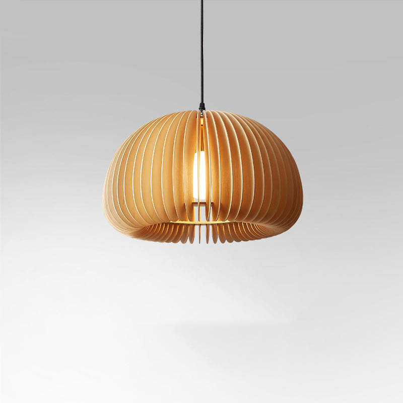Muto Suspension Citrouille Rustique, Bois/Metal, Bois, Salon - Neutralighting