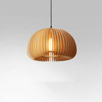 Muto Suspension Citrouille Rustique, Bois/Metal, Bois, Salon - Neutralighting