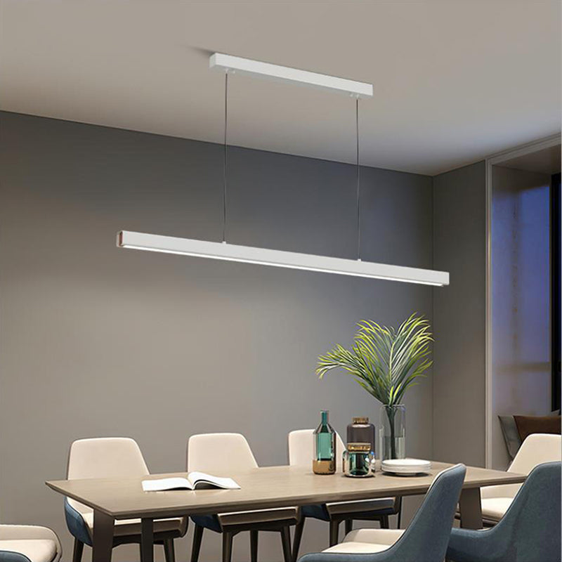 Ray Suspension Linéaire Moderne, Métal, Noir/Blanc, Salon - Neutralighting