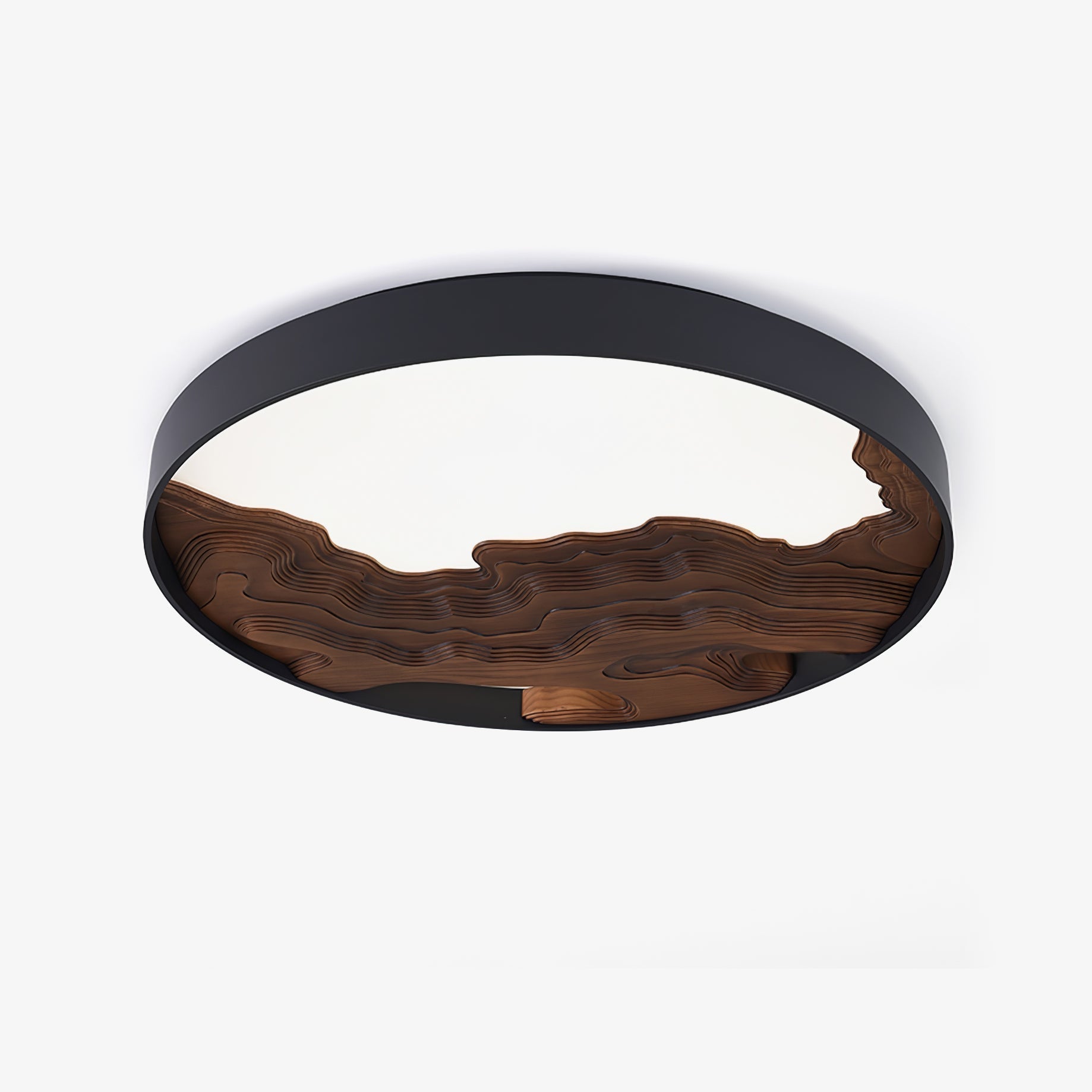 Lustra Plafonnier Bois Oriental Naturel - Neutralighting