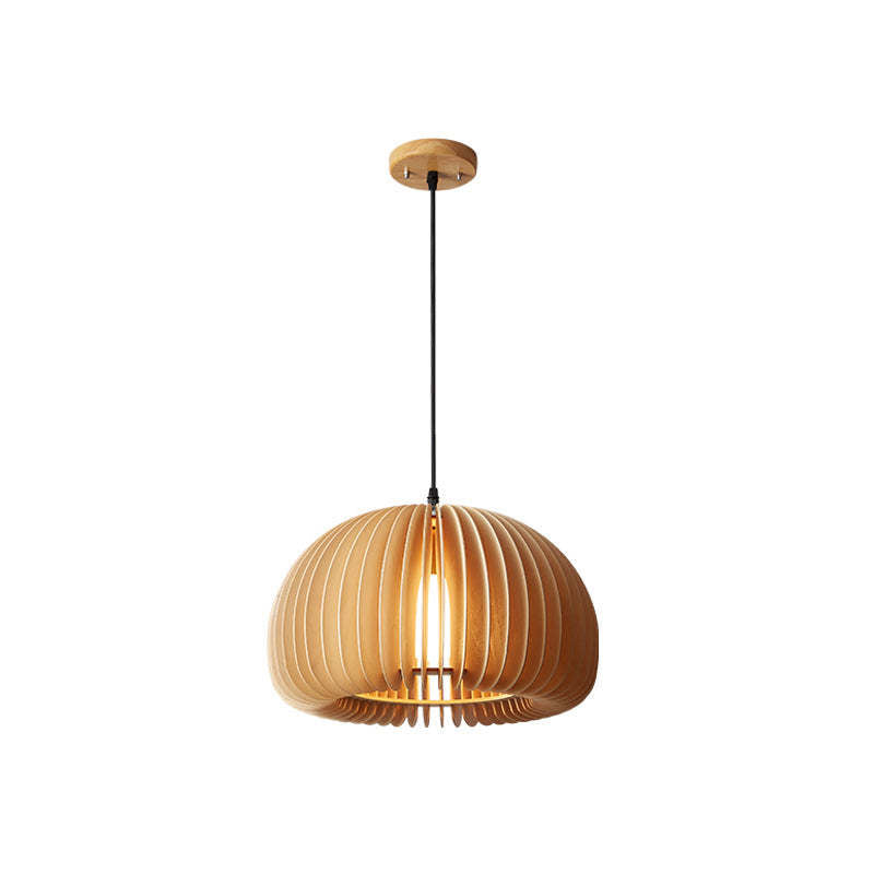 Muto Suspension Citrouille Rustique, Bois/Metal, Bois, Salon - Neutralighting