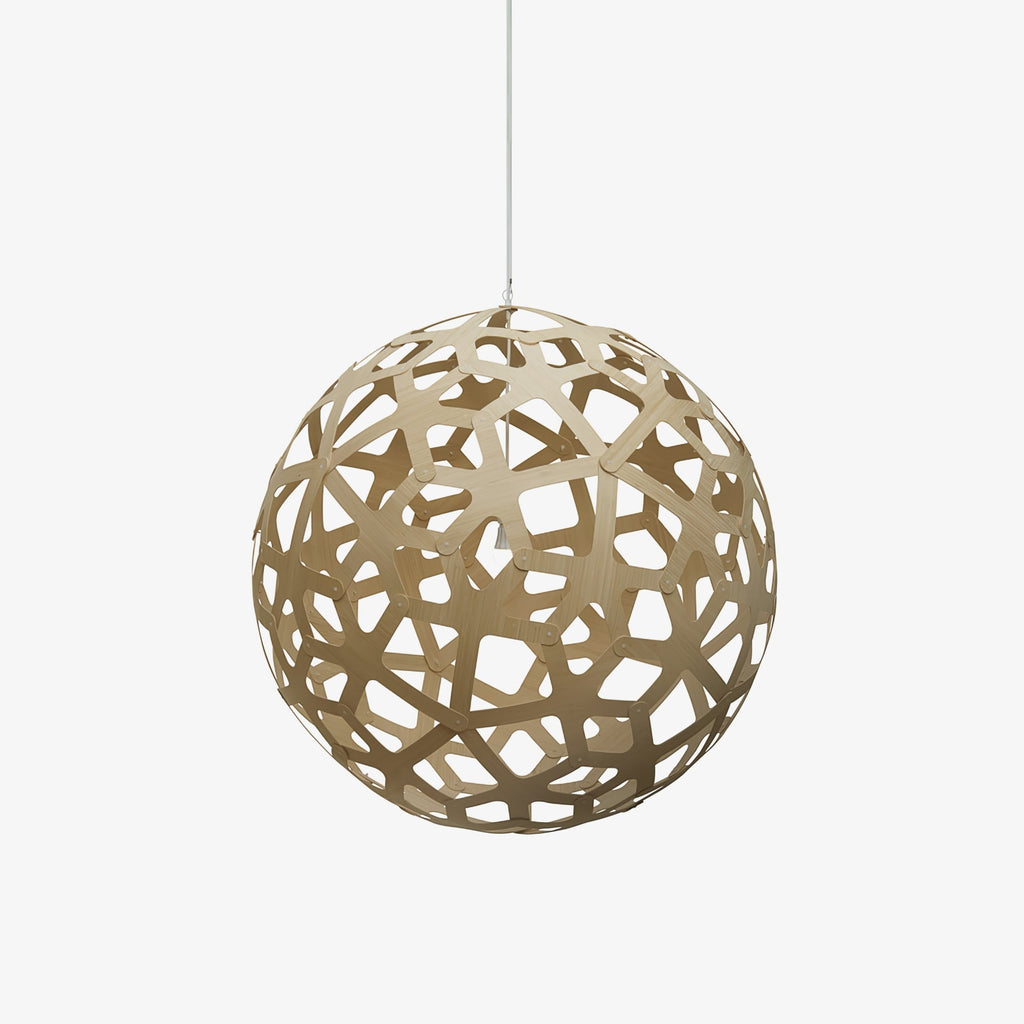 Lustra Suspension Géométrique en Bois Tressé - Neutralighting