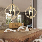 Silva Vintage LED Lustre Métal/Bois Salon/Chambre À Coucher - Neutralighting