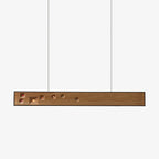 Lustra Suspension Bois Pierre Précieuse Linéaire LED - Neutralighting