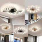 Wesley Plafonnier Fireworks Design Artistique Noir/Doré - Neutralighting