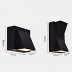 Ray Applique Murale Linéaire Moderne Simple, Métal, LED, Noir, Jardin - Neutralighting