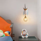 Aria Applique Murale Moderne Licorne/Fraise, Rose/Bleu, Chambre d'enfants - Neutralighting