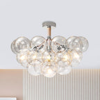Valentina Moderne LED Plafonnier Doré/Chromé Verre Salle à manger - Neutralighting