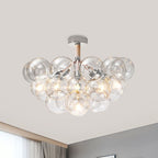 Valentina Moderne LED Plafonnier Doré/Chromé Verre Salle à manger - Neutralighting