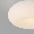 Arisha Plafonnier Ovale Moderne, Métal/Acrylique, Blanc, Salon - Neutralighting