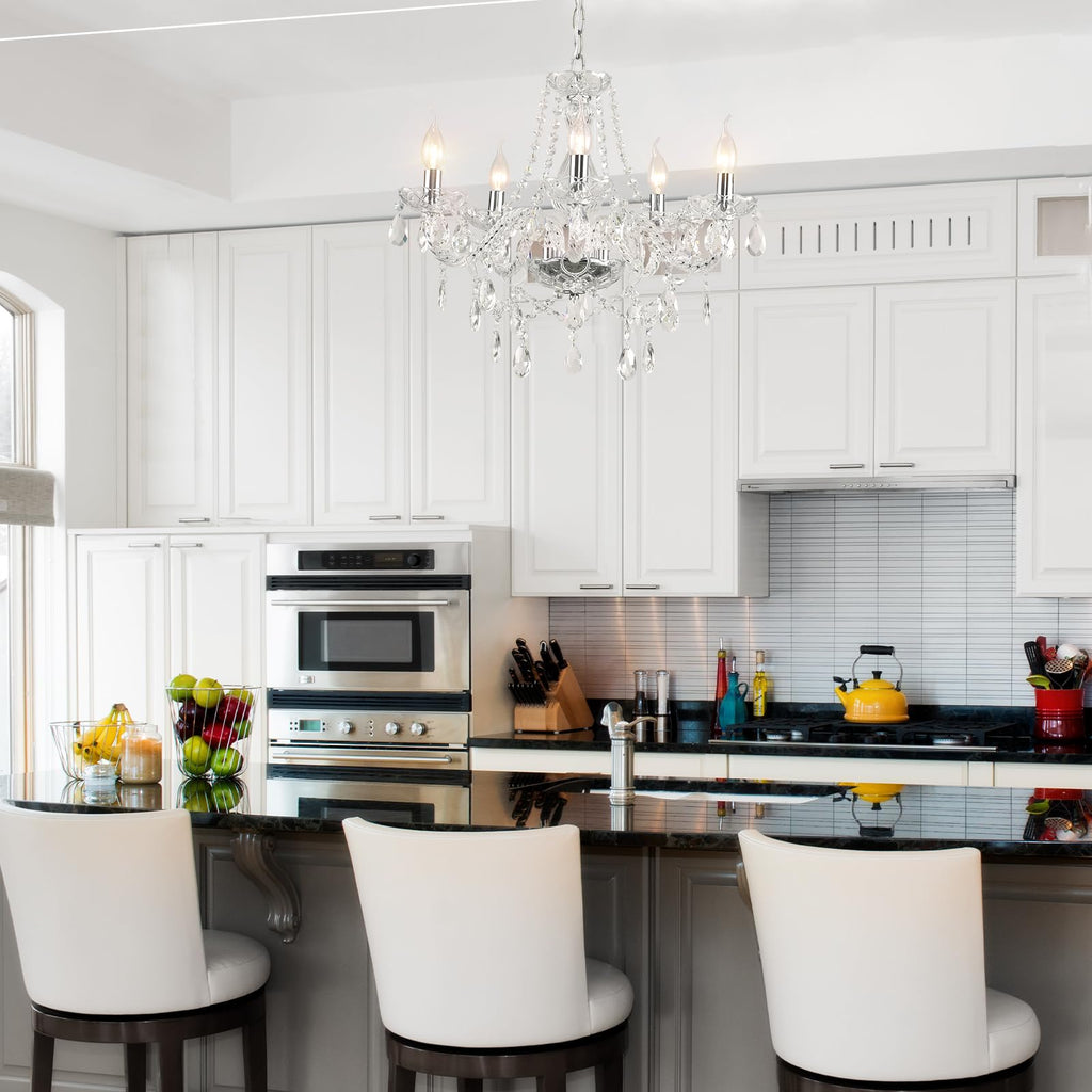 Silva Français Cristal Métal Lustre Salon Salle à Manger - Neutralighting