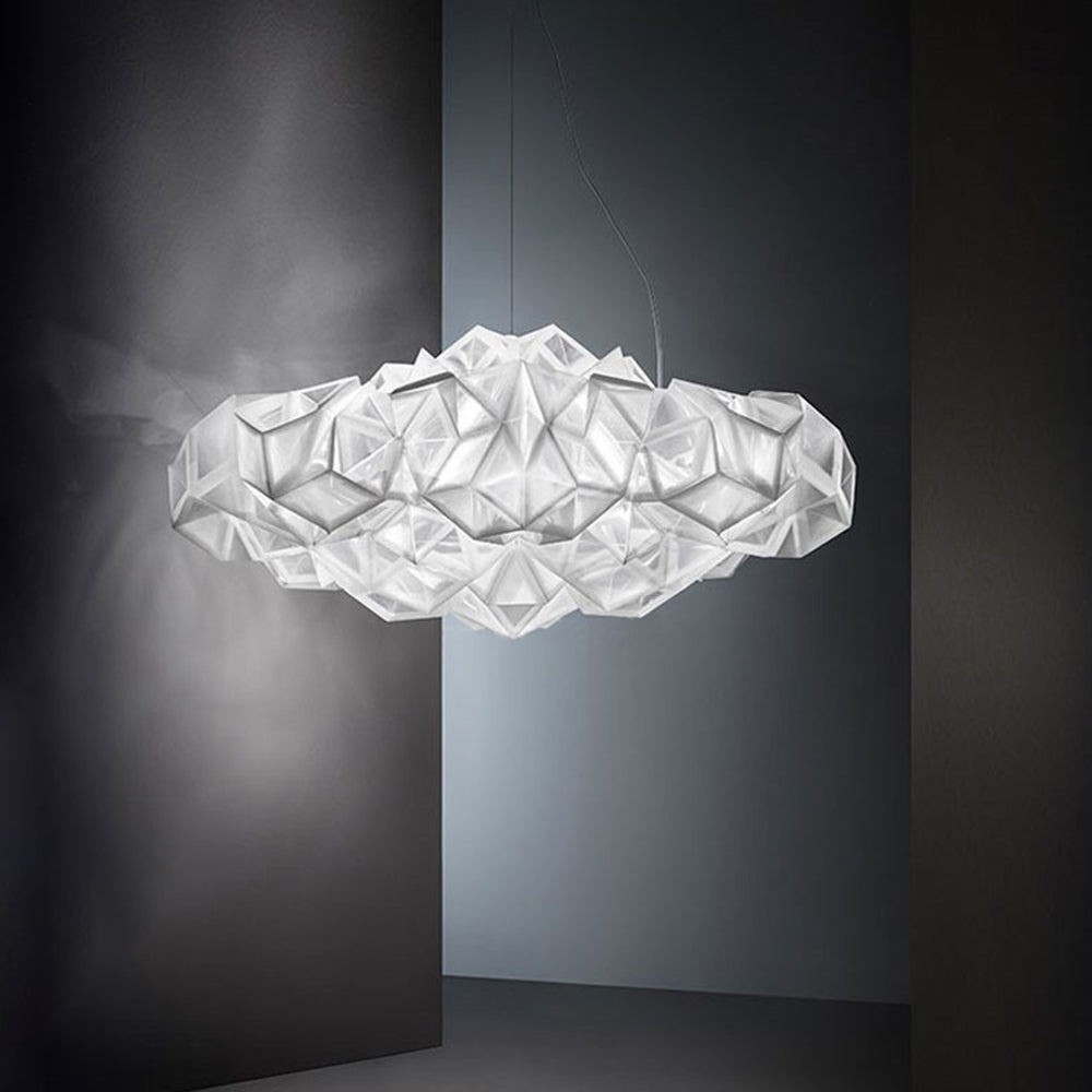 Arisha Suspension Irrégulier Géométrique, Metal/Acrylique, Blanc/Noir, Chambre - Neutralighting