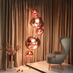Milo Suspension Moderne en Verre Coloré Irregulier - Neutralighting