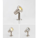 Ray Spot de Bassin Cylindre Moderne, Métal/Verre, Argent, Jardin - Neutralighting