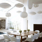 Etrio Suspension Vintage. Métal/Tissu. Blanc. Bar - Neutralighting