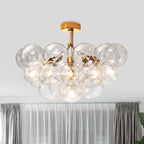 Valentina Moderne LED Plafonnier Doré/Chromé Verre Salle à manger - Neutralighting