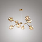 Valentina Suspension Multi Retro, Metal/Verre, Noir/Or, Chambre - Neutralighting