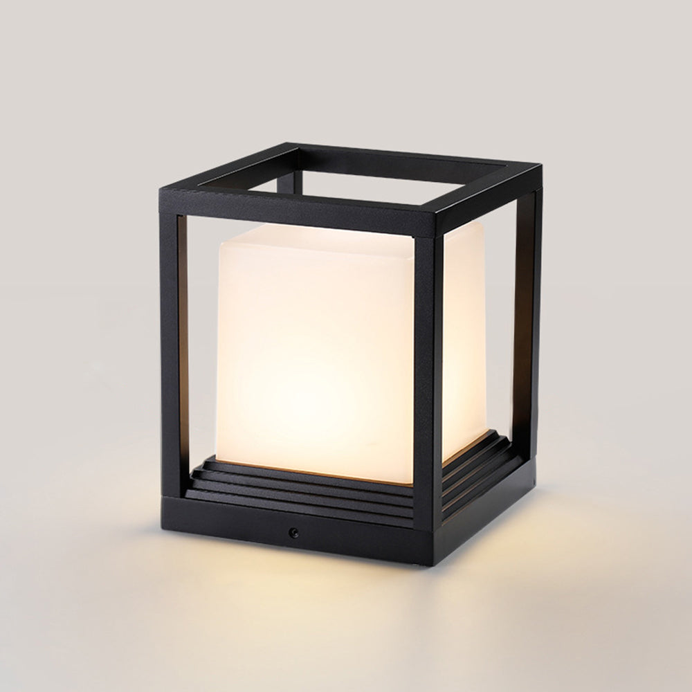 Ray Lampe Solaire Pilier Moderne, Métal, Noir, Allée - Neutralighting