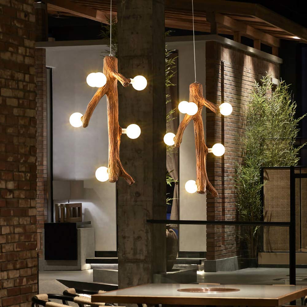 Epoch Nordique LED Lustre Bois Salon/Salle À Manger/Chambre À Coucher - Neutralighting