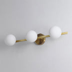 Valentina Applique Murale Design LED Linéaire Globe Moderne Métal/Verre Intérieur Salle de Bain - Neutralighting