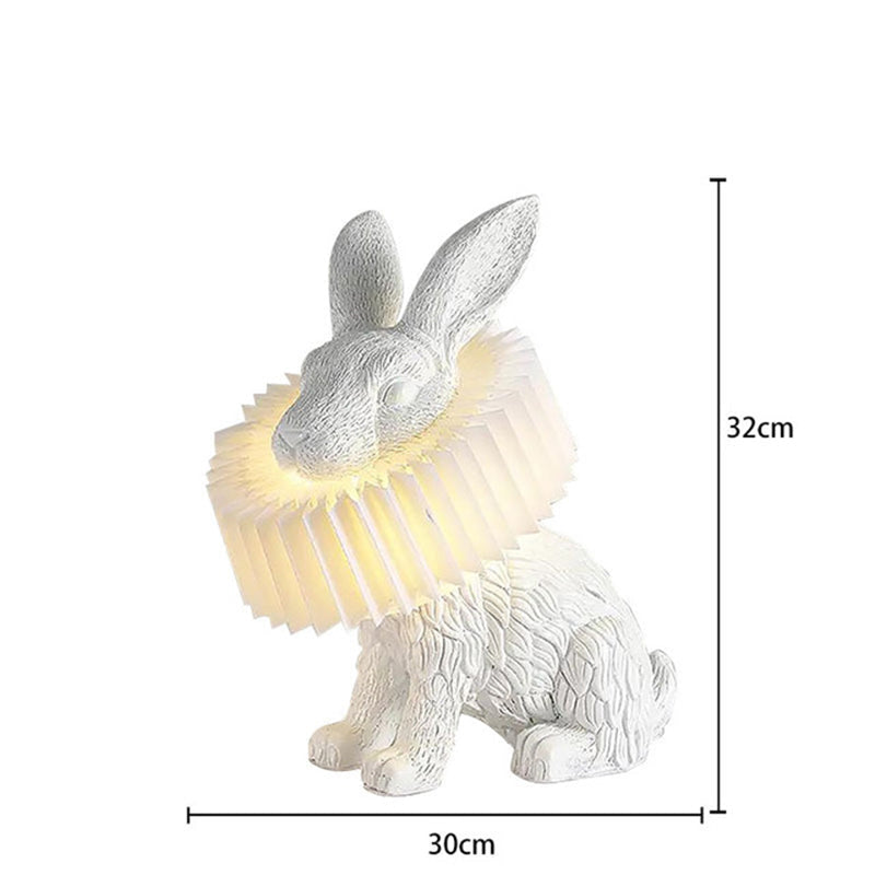 Lampe de Table lapin Moderne, Résine, Blanc, Salon - Neutralighting