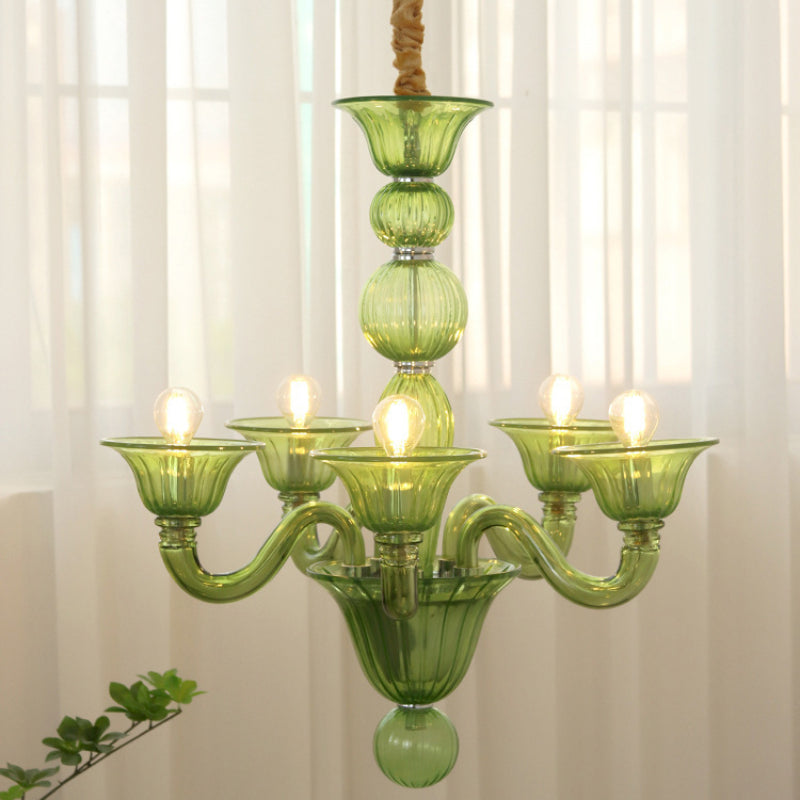 Silva Rétro Lustre Métal Verre Salon Salle à Manger - Neutralighting