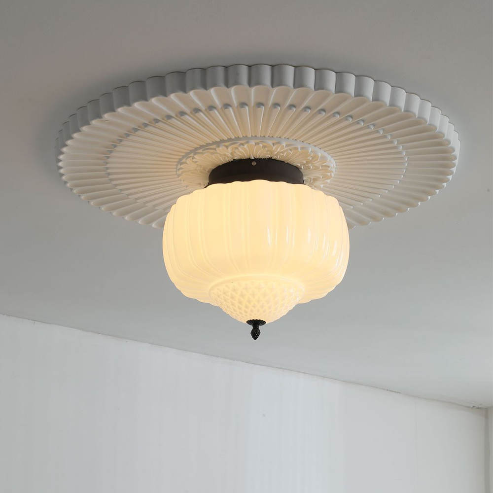 Arisha Plafonnier Moderne Métal Verre Chambre à Coucher - Neutralighting