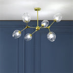 Valentina Suspension Multi Retro, Metal/Verre, Noir/Or, Chambre - Neutralighting