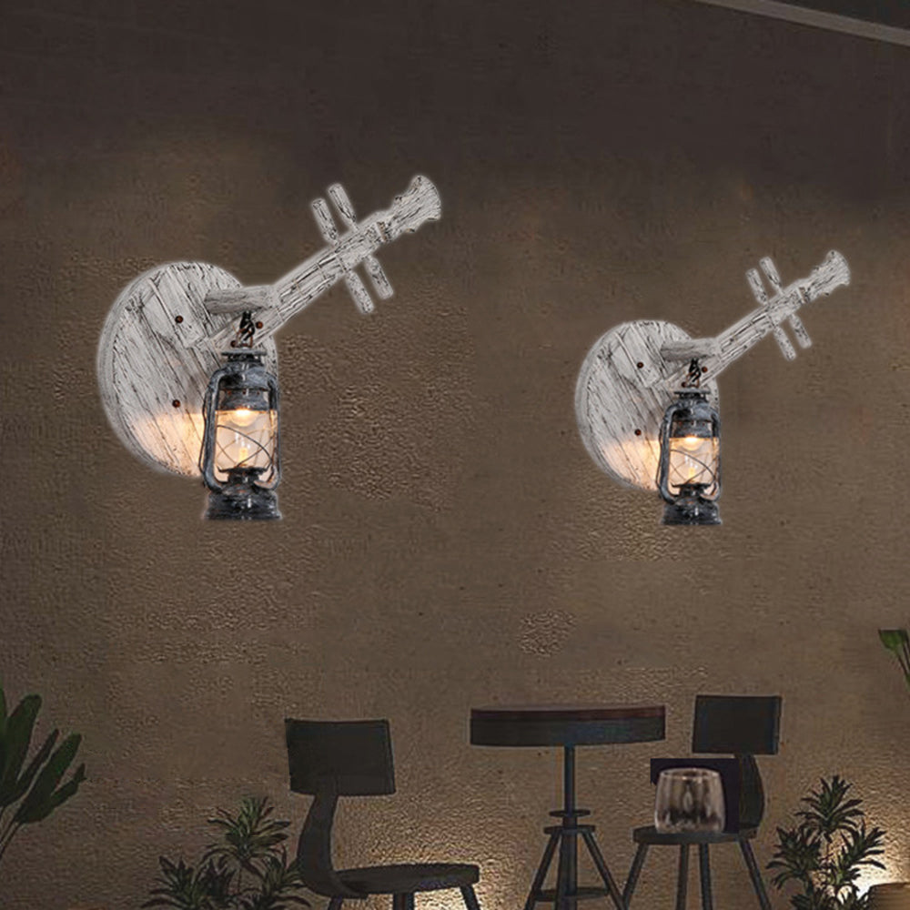 Epoch Applique Murale en Forme de Luth, Métal et Bois - Neutralighting