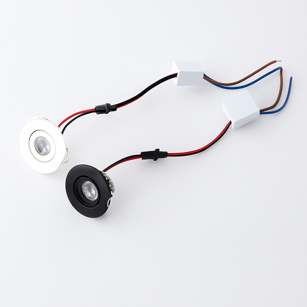 Plafonnier — 6 pièces LED Mini lumière vers le bas 3W 1W Dimmable Spot lumières encastrées AC85-265V plafonnier en aluminium 52mm