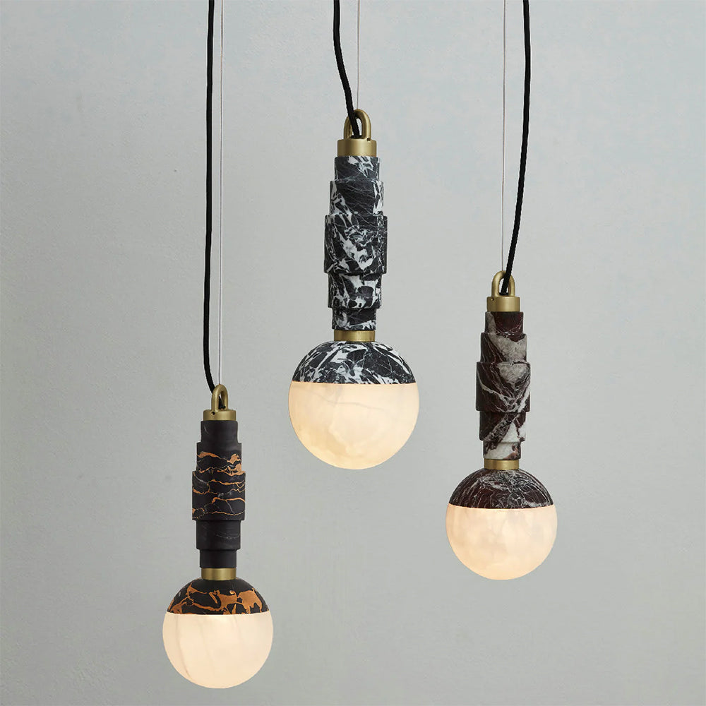 Vevinir Suspension Marbre Albâtre Minimaliste Moderne