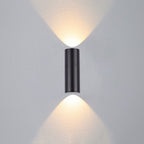 Kren Applique Extérieure Cylindre Simple. Verre. Noir. Cour - Neutralighting