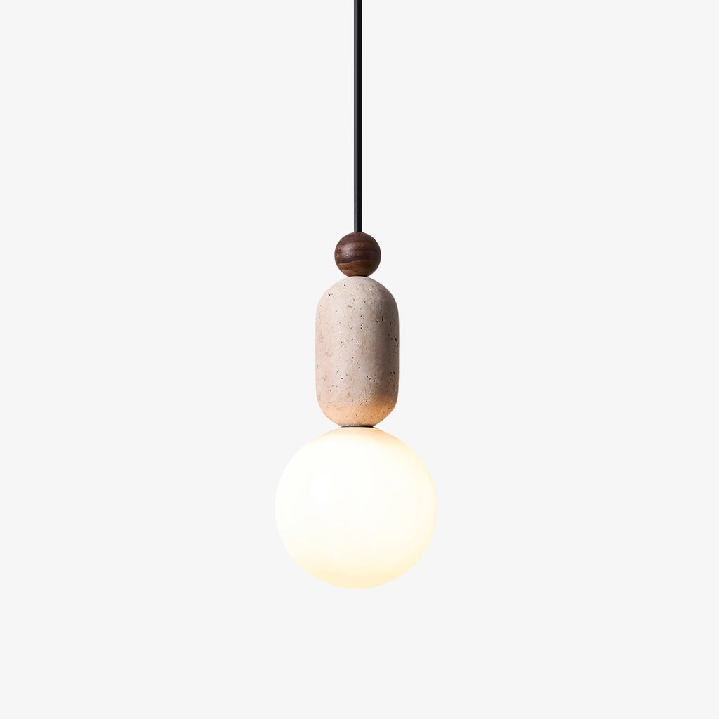 Vaarnii Suspension Minimaliste en Travertin - Neutralighting