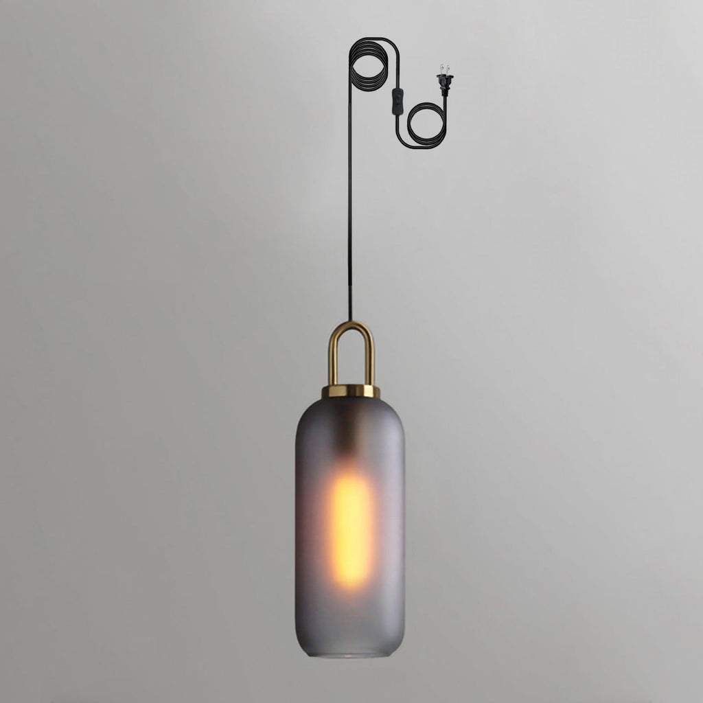 Solara Suspension en Verre Givré Swag Réglable - Neutralighting