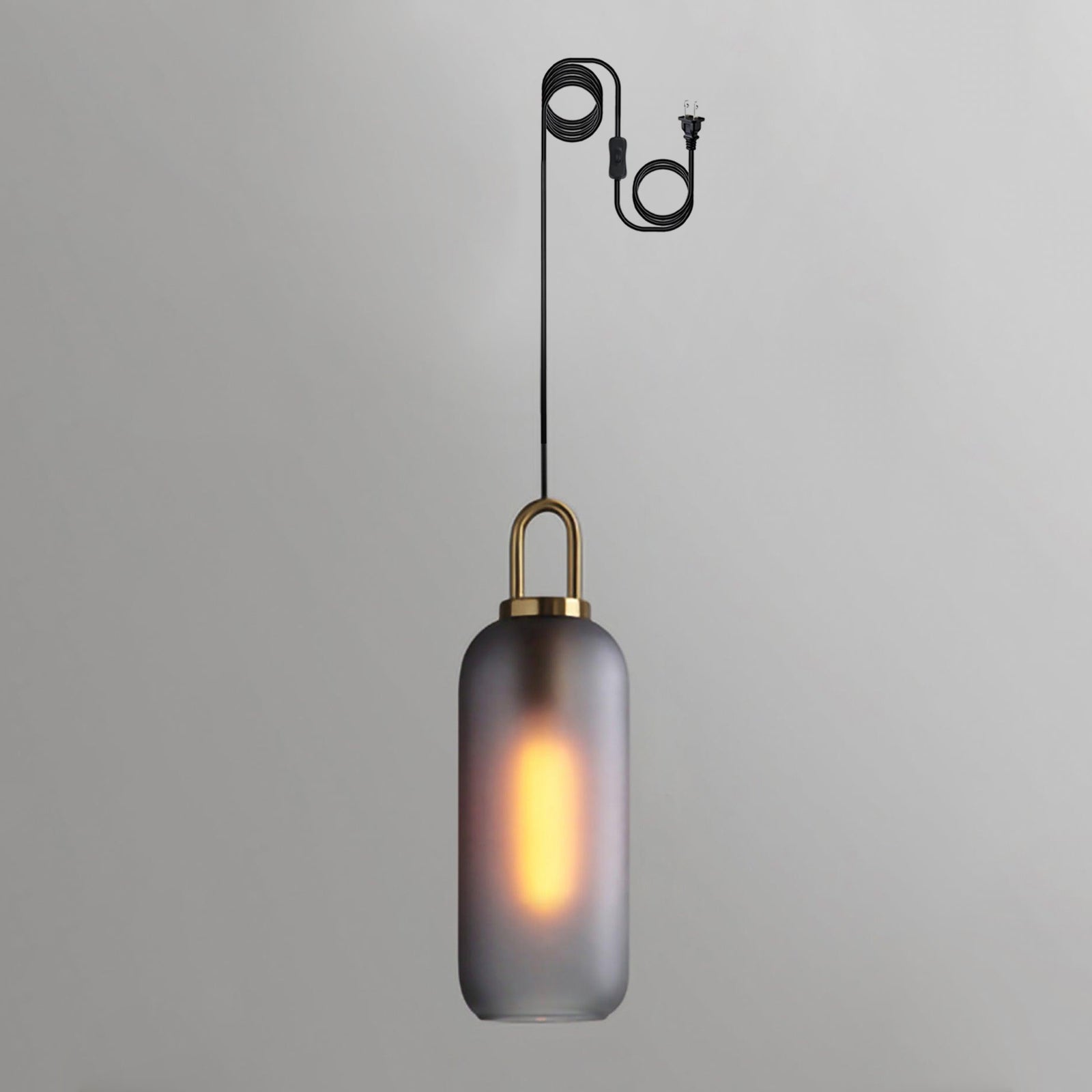 Solara Suspension en Verre Givré Swag Réglable - Neutralighting