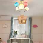 Aria Design LED Plafonnier Bois Métal Acrylique Salle Des Enfants - Neutralighting