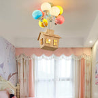 Aria Design LED Plafonnier Bois Métal Acrylique Salle Des Enfants - Neutralighting