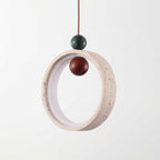 Vovinyra Circulaire Travertin Pendentif Lumière - Neutralighting