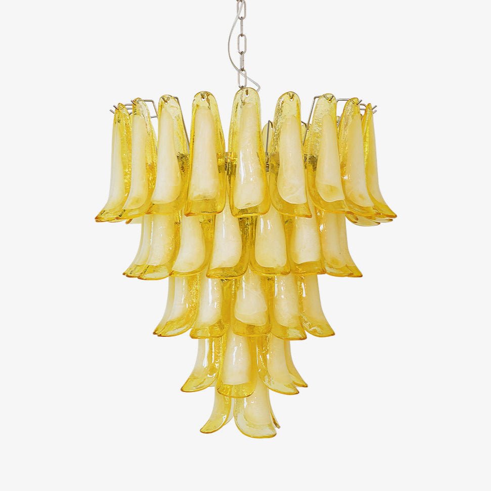 Aurora Chandelier Verre Murano Pétale Vague - Neutralighting