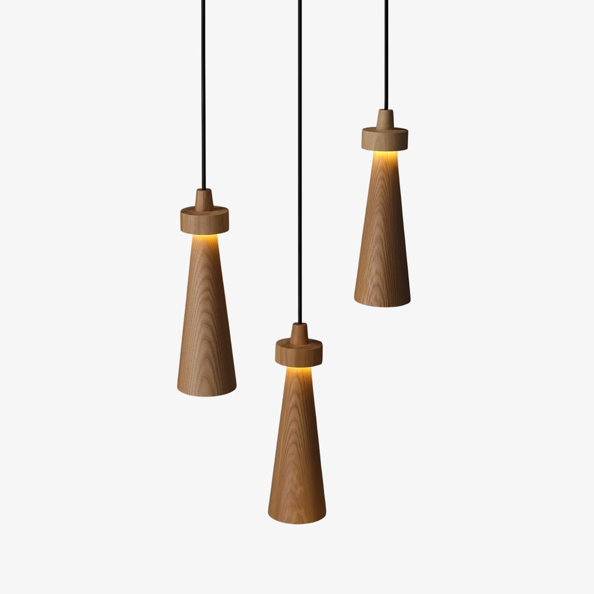 Taper Suspension en Bois Minimaliste - Neutralighting