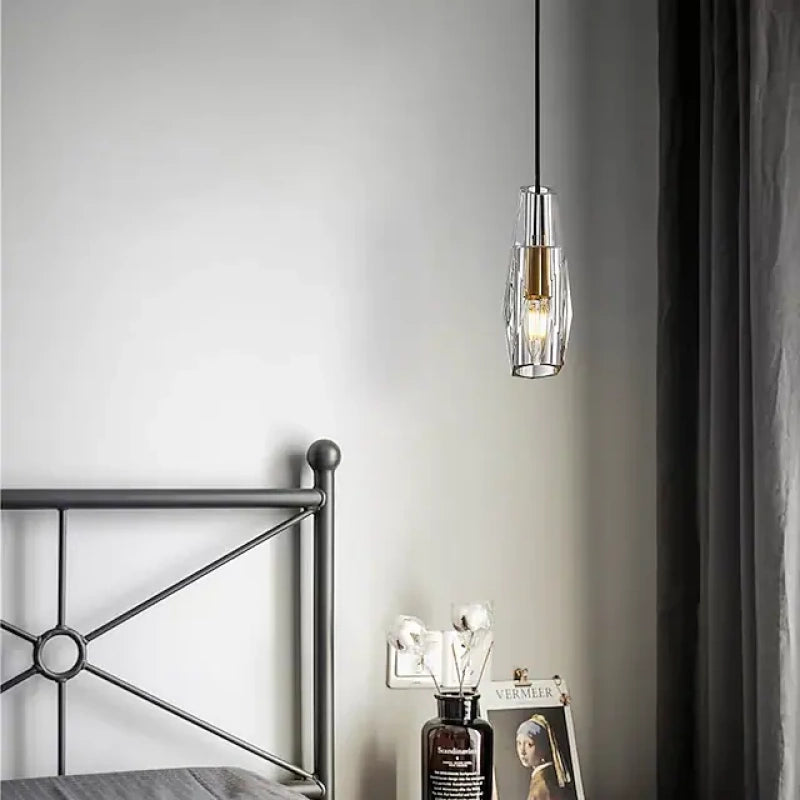 Kristy Luminaires épuré Suspension Moderne LED Métal/Cristal Salon/Salle à manger - Neutralighting