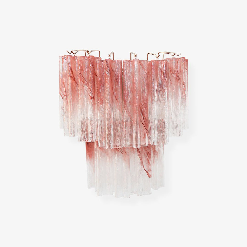 Aurora Luminaire Mural Rose Verre Lames Romantique Aquarelle - Neutralighting